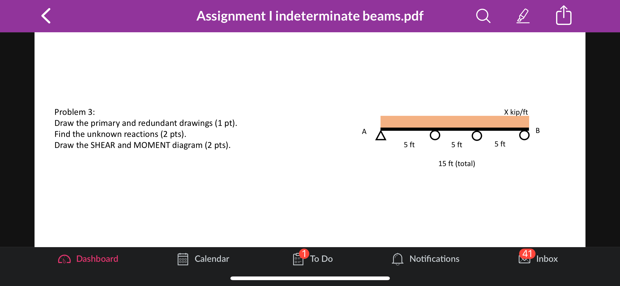 Problem 3 : Draw the primary and redundant