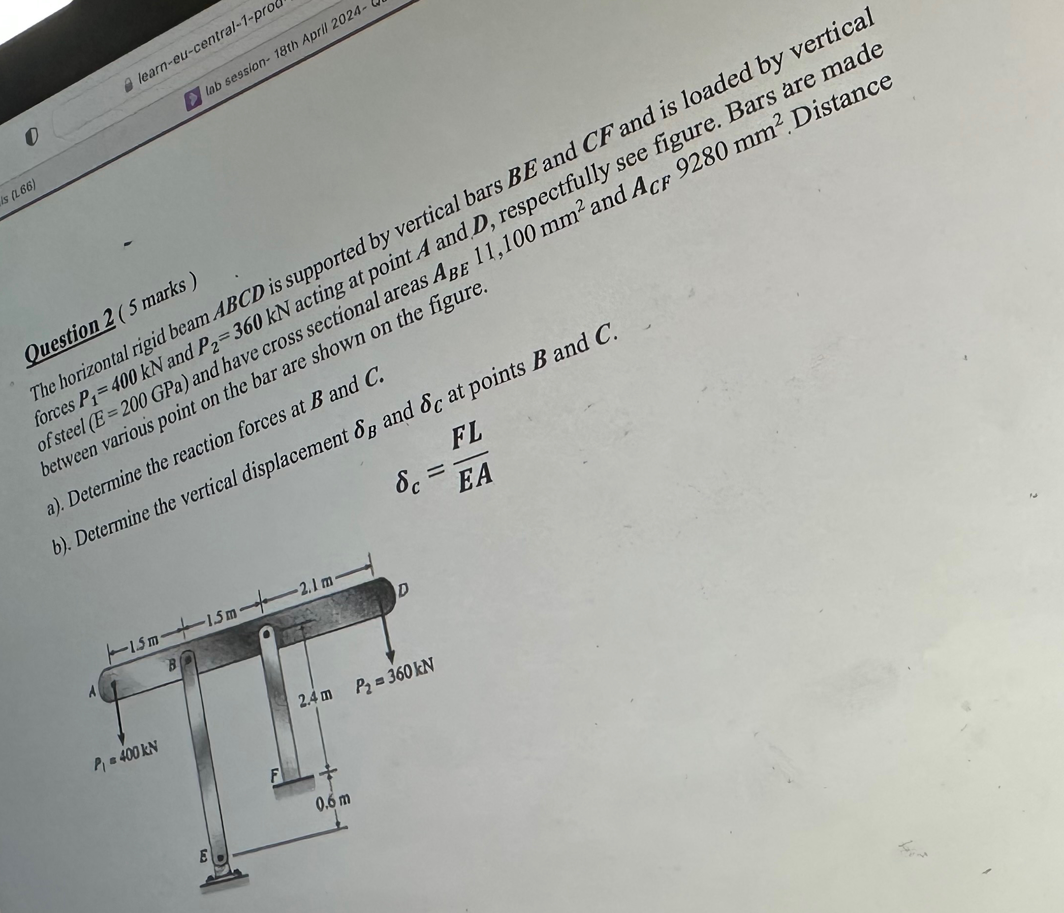 is loaded by vertical is loa Bars are made 0 . m
