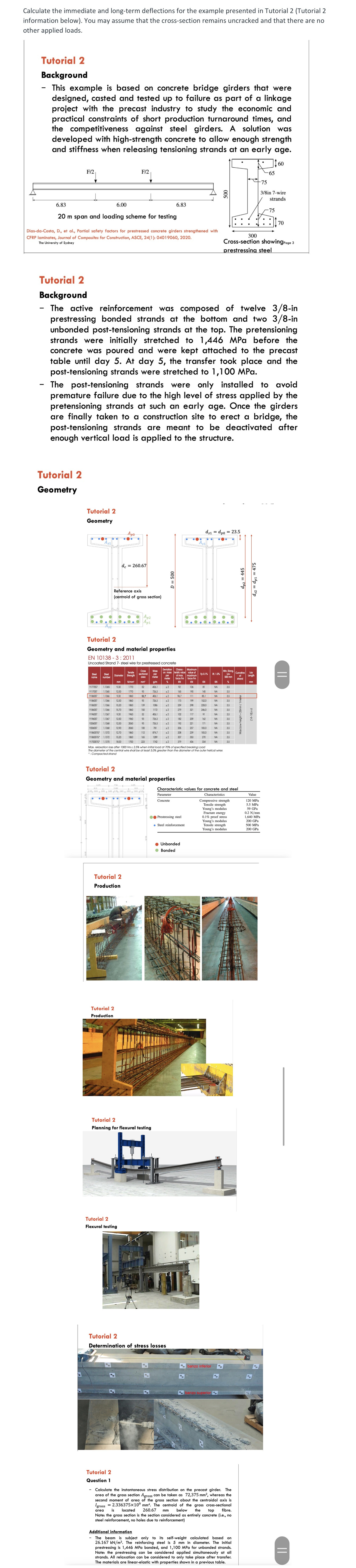 information immediate and long - term deflections