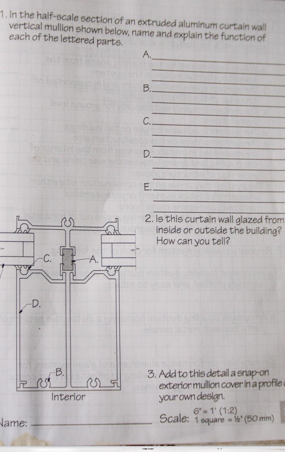 is this curtain glazed form inside or outside the