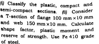Steps for ( i ) Classify the plastic, compact and