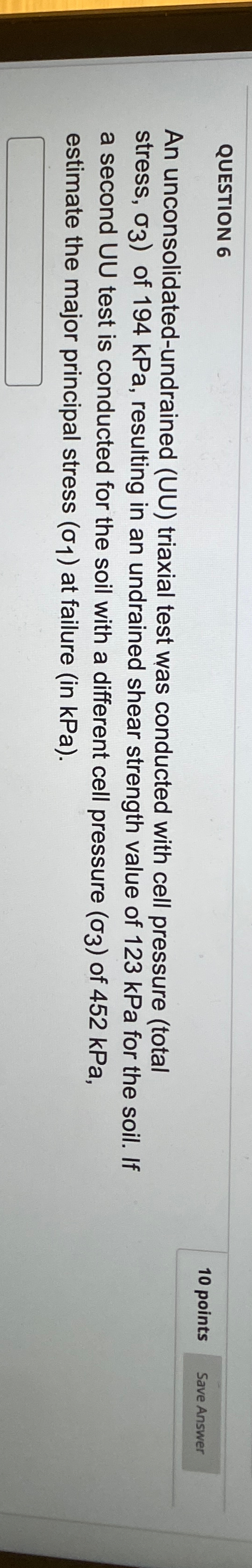 QUESTION 6 1 0 points An unconsolidated -