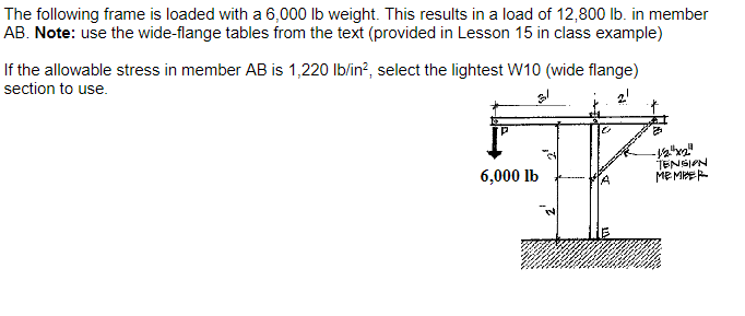 The following frame is loaded with a 6 , 0 0 0 l