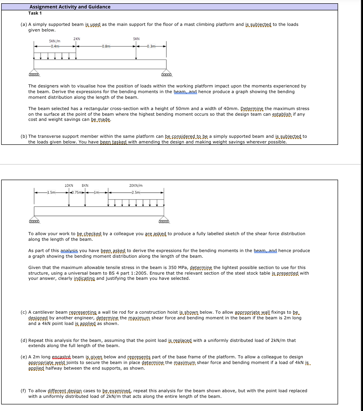 Assignment Activity and Guidance Task 1 ( a ) A