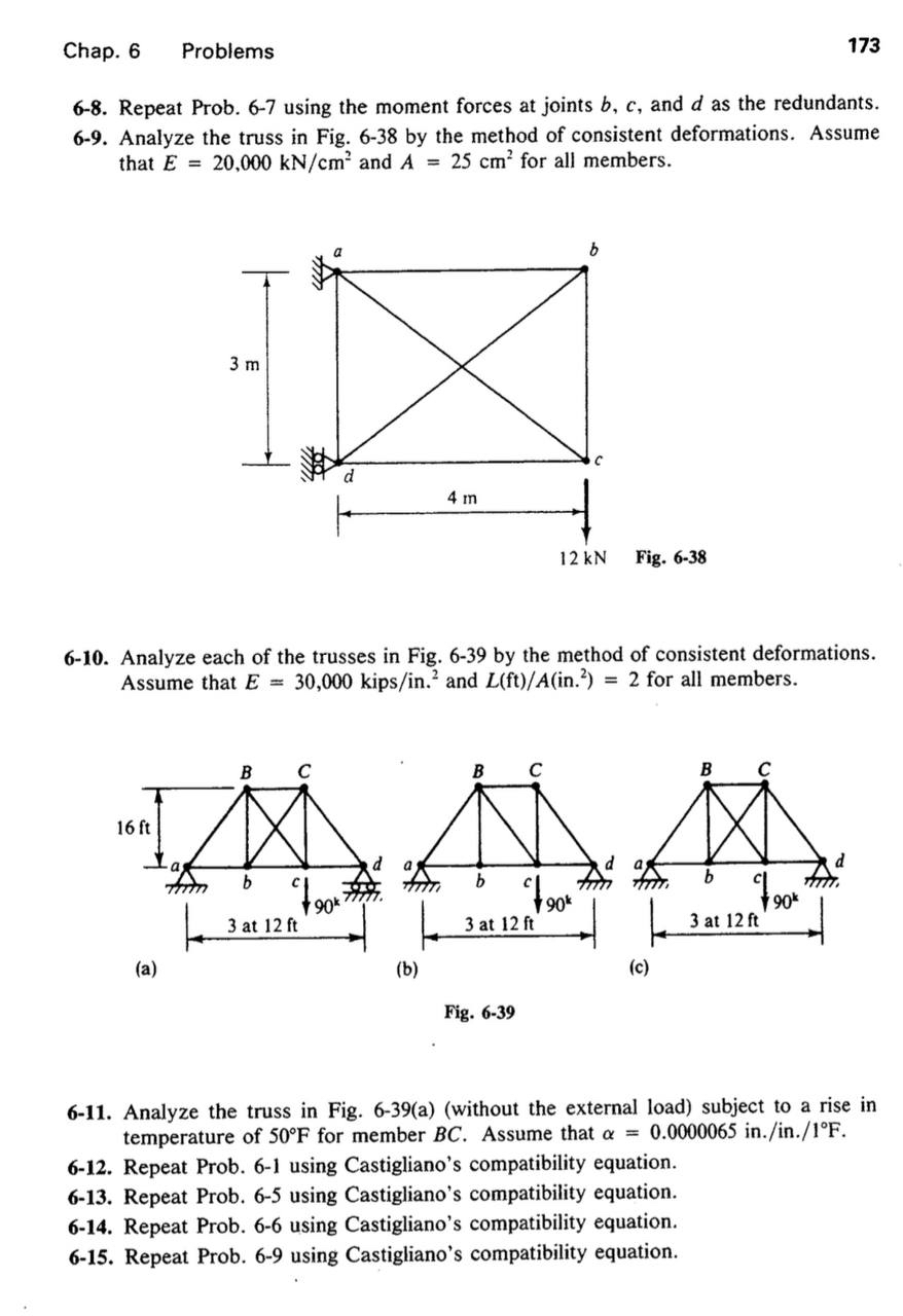 Chap. 6 Problems 1 7 3 6 - 8 . Repeat Prob. 6 - 7