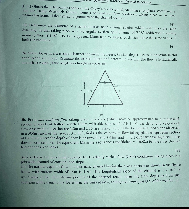 ( i ) Obtain the relationships between the Ch zy