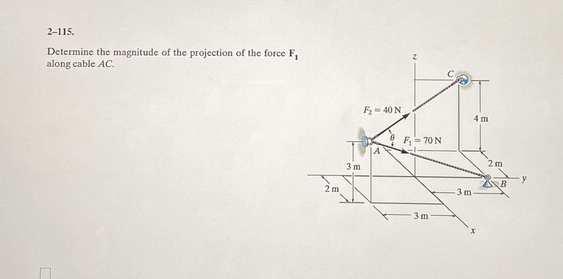 2 - 1 1 5 . Determine the magnitude of the