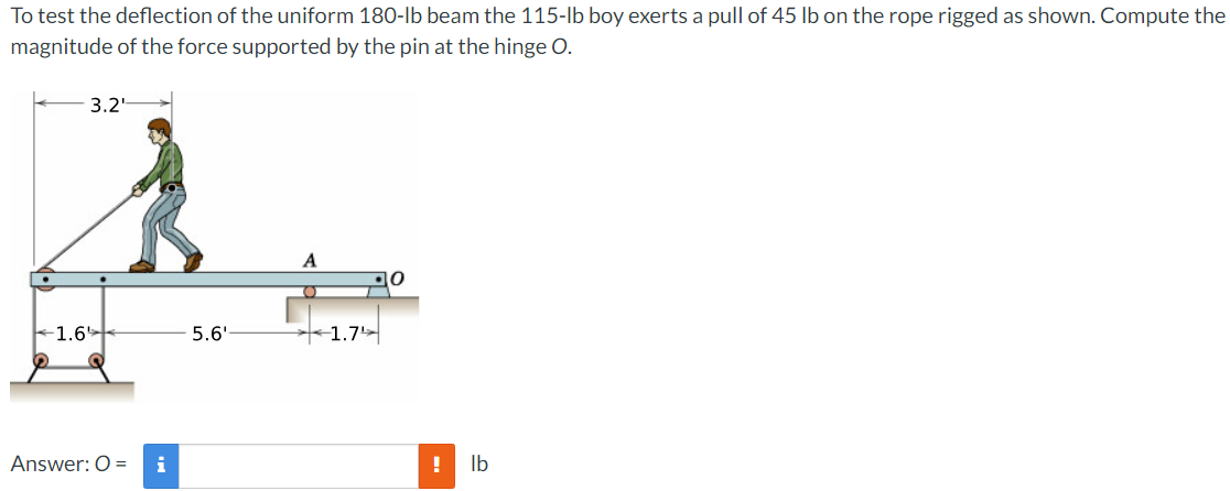 To test the deflection of the uniform 1 8 0 - l b