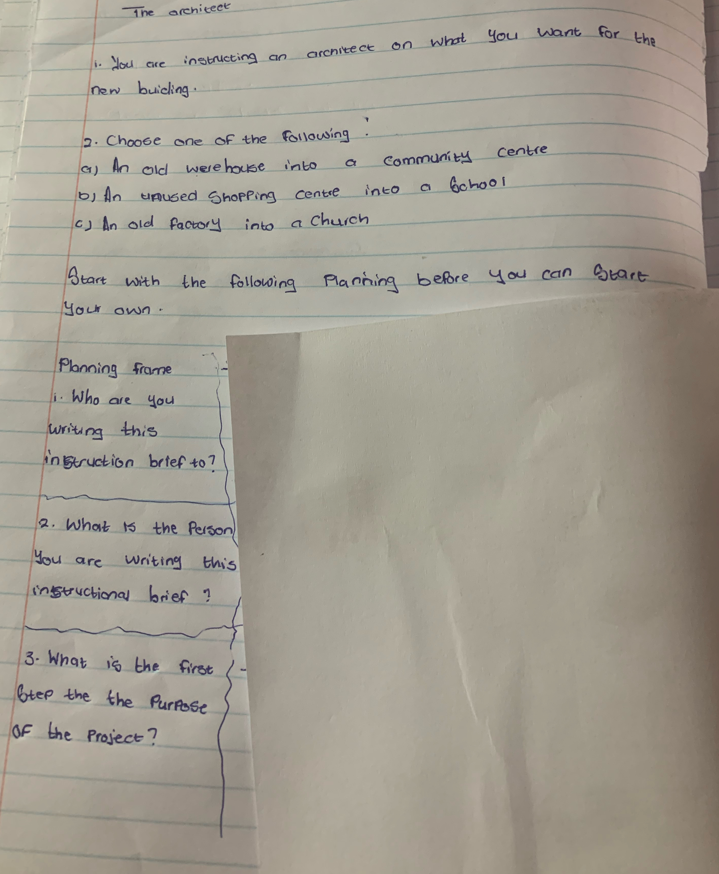 The architect i . Hou are instructing an