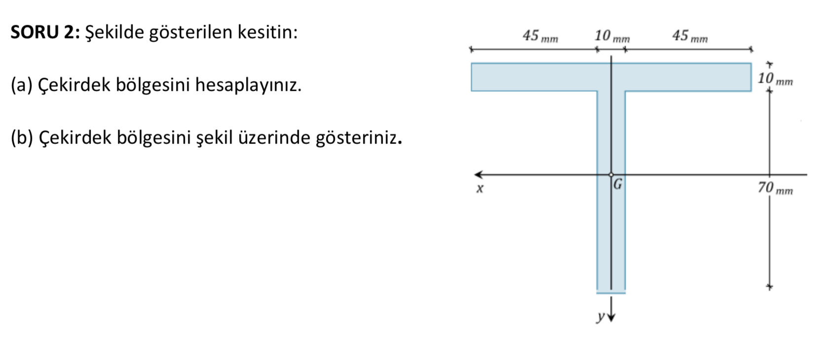 SORU 2 : ekilde g sterilen kesitin: ( a ) ekirdek