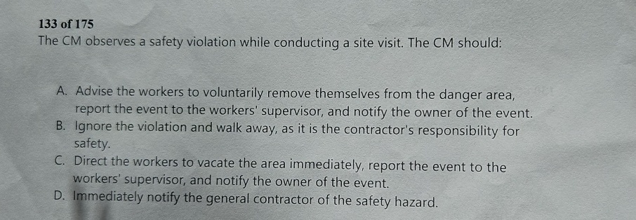 1 3 3 of 1 7 5 The CM observes a safety violation