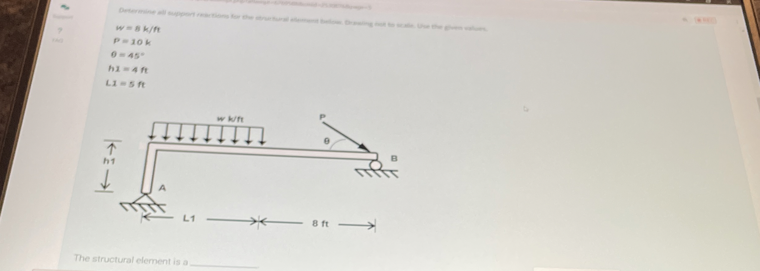 determine all support reactions for the