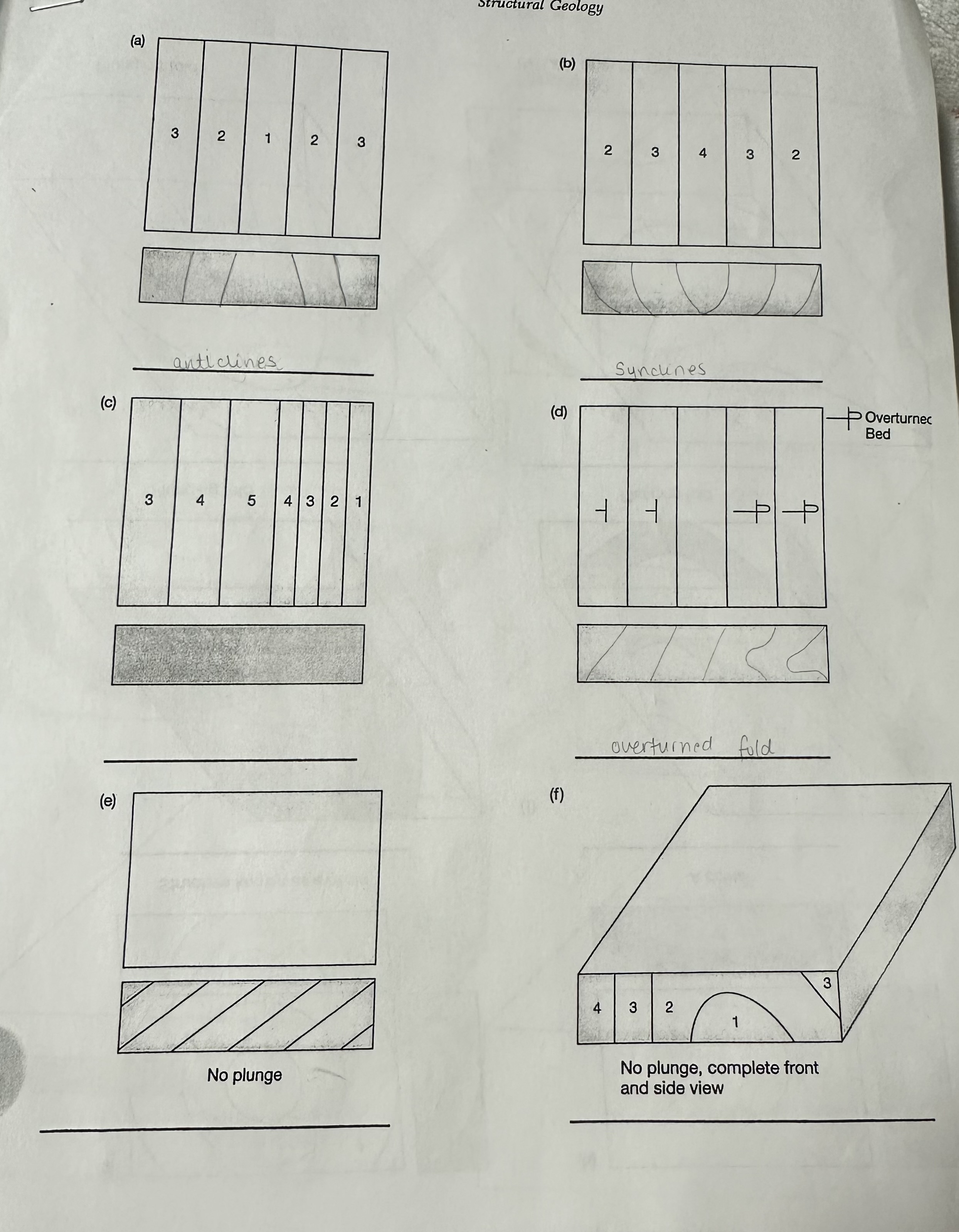 From a - f , identify the structural field where