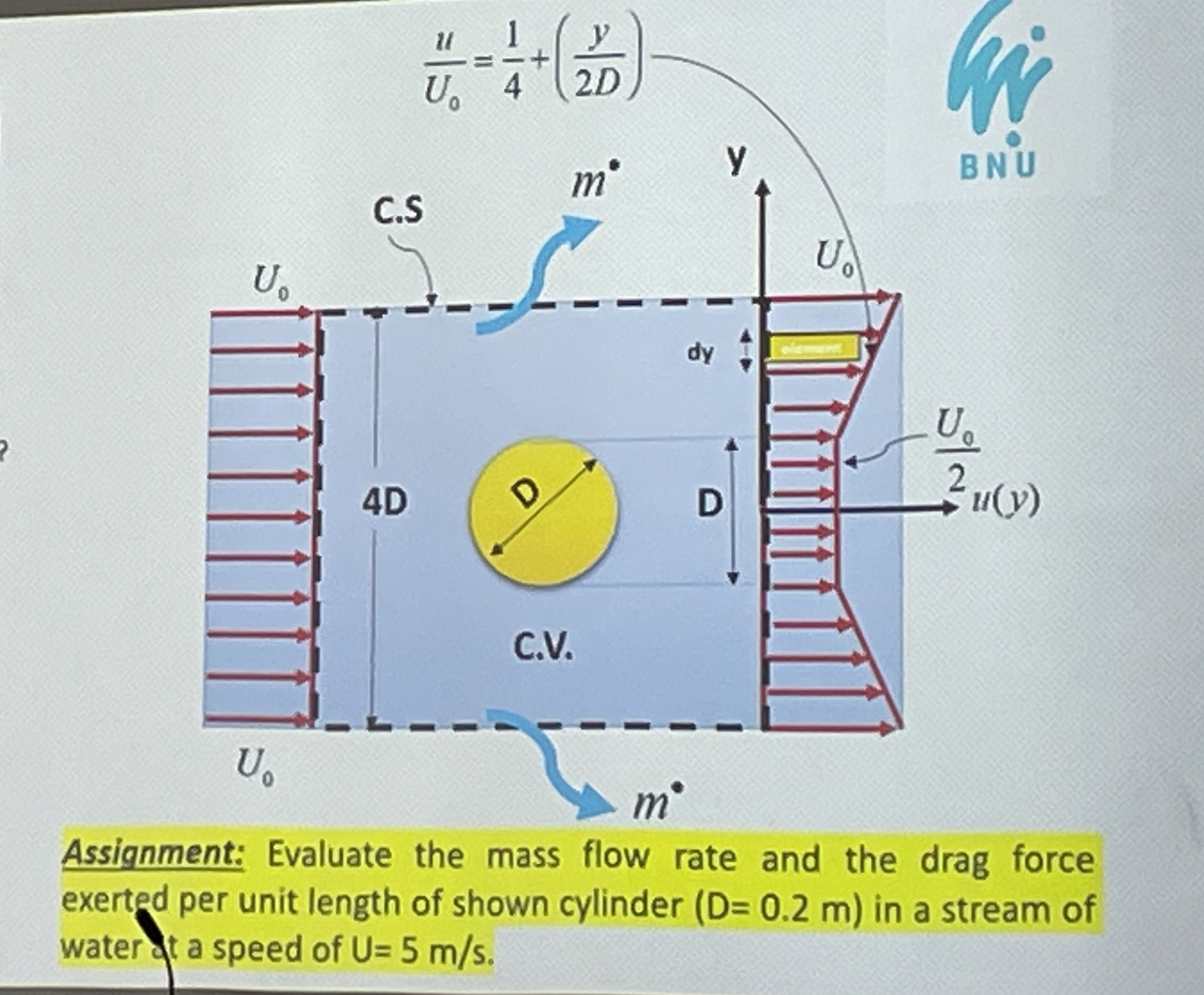 Assignment: Evaluate the mass flow rate and the
