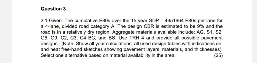 Question 3 3 . 1 Given: The cumulative E 8 0 s