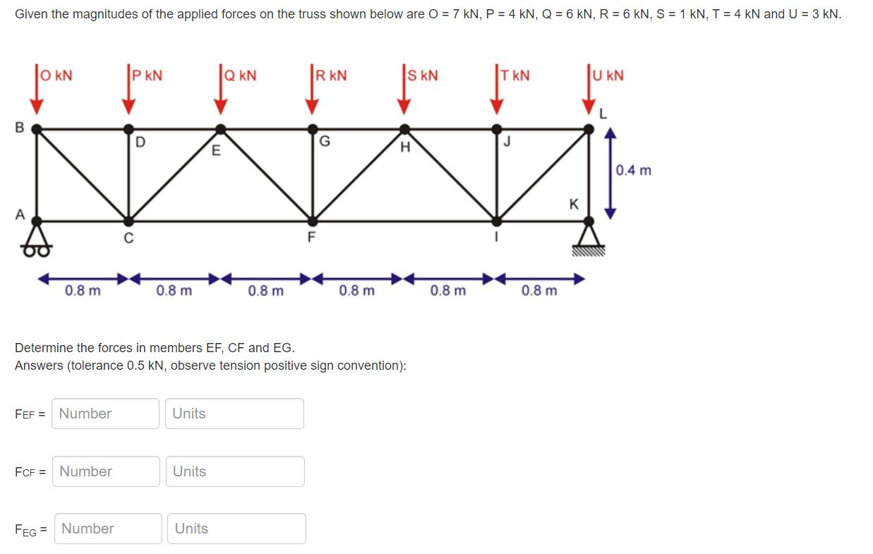Given the magnitudes of the applied forces on the
