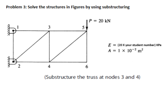 Problem 3 : Solve the structures ( using finite