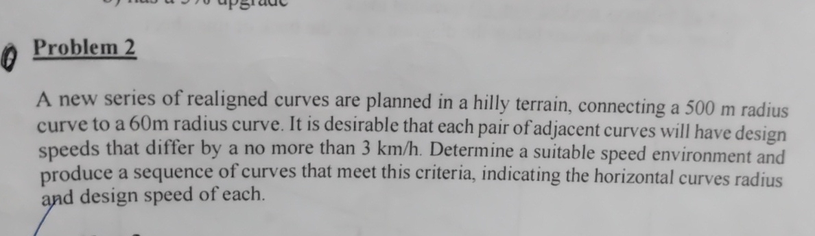 Problem 2 A new series of realigned curves are