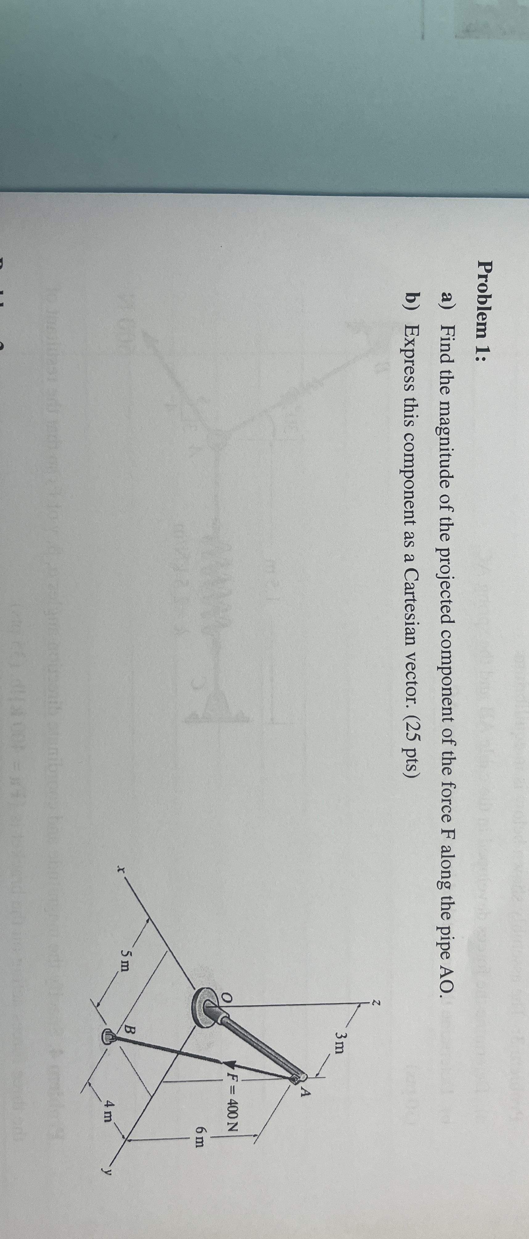 Problem 1 : a ) Find the magnitude of the