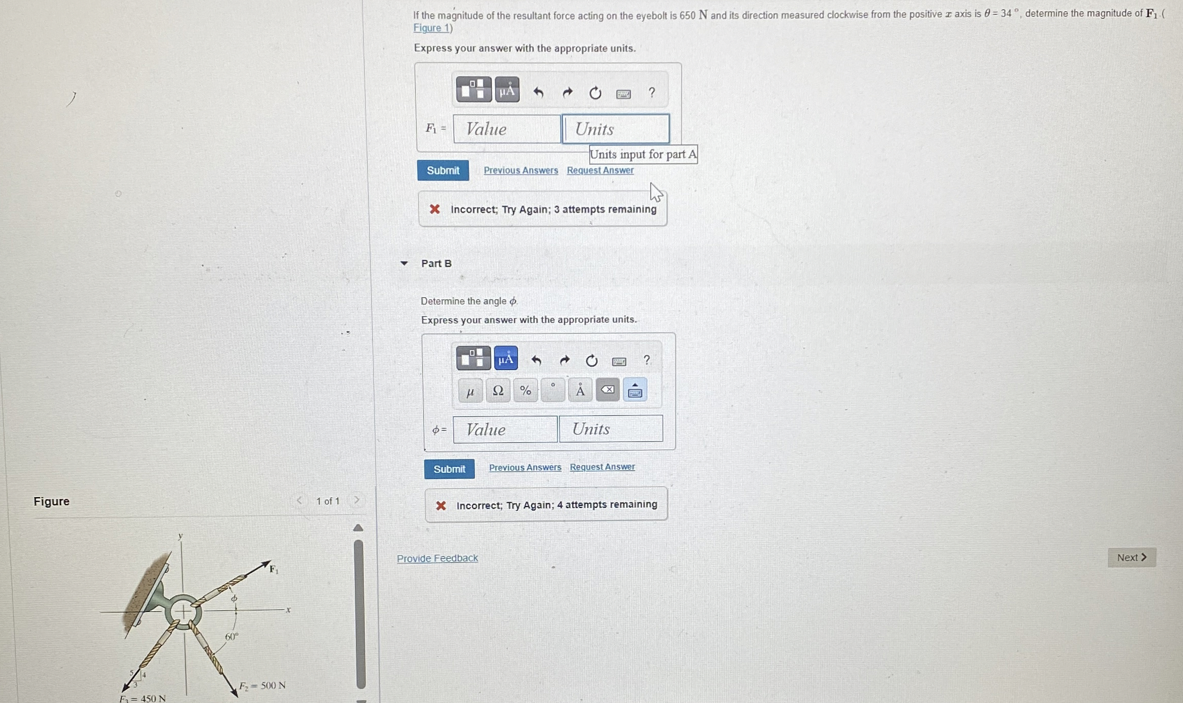 If the magnitude of the resultant force acting on