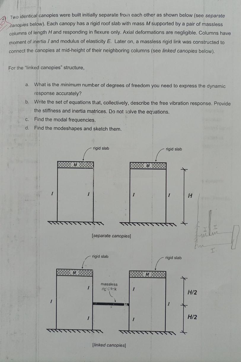 Two identical canopies were built initially