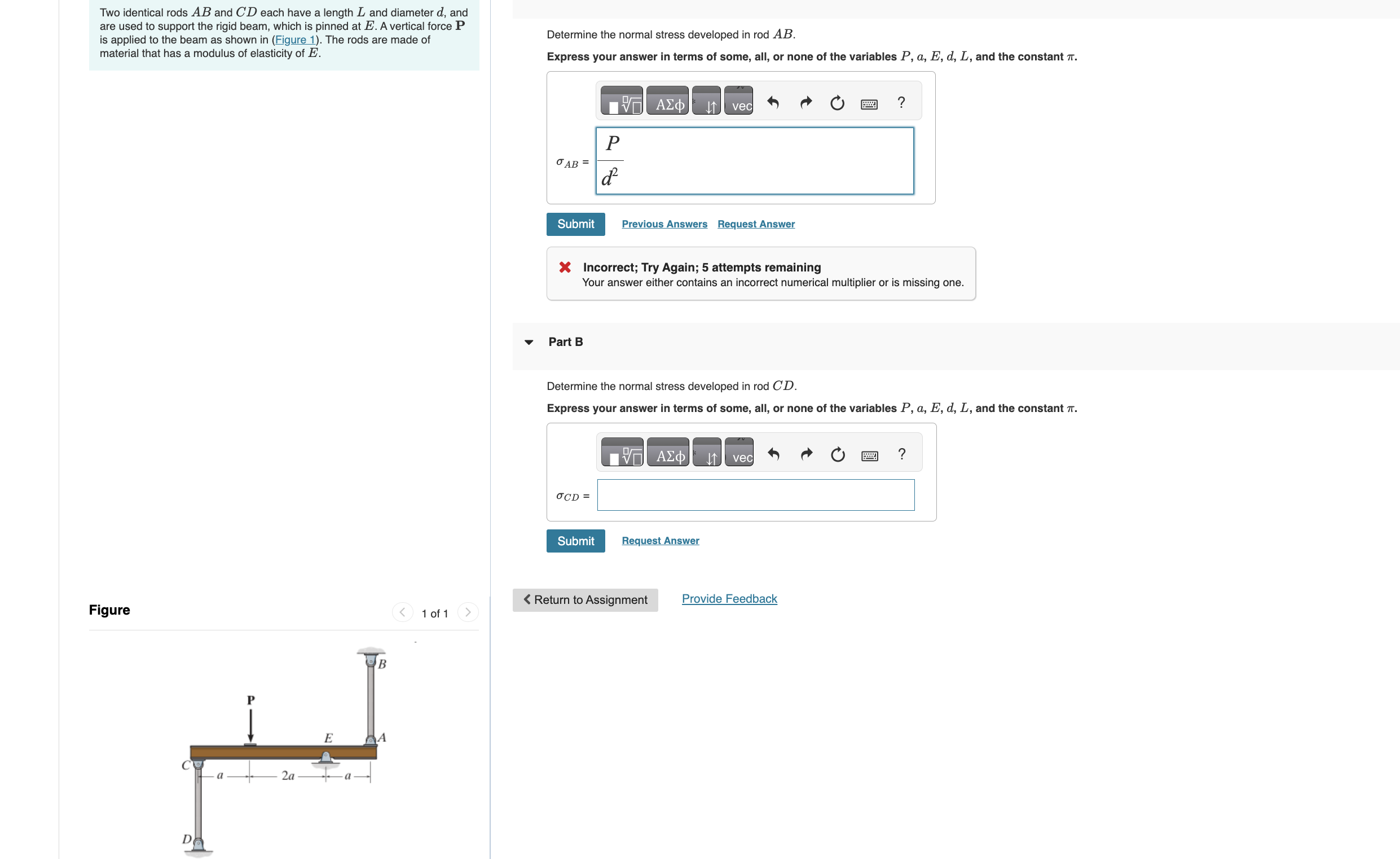 Two identical rods \ ( A B \ ) and \ ( C D \ )