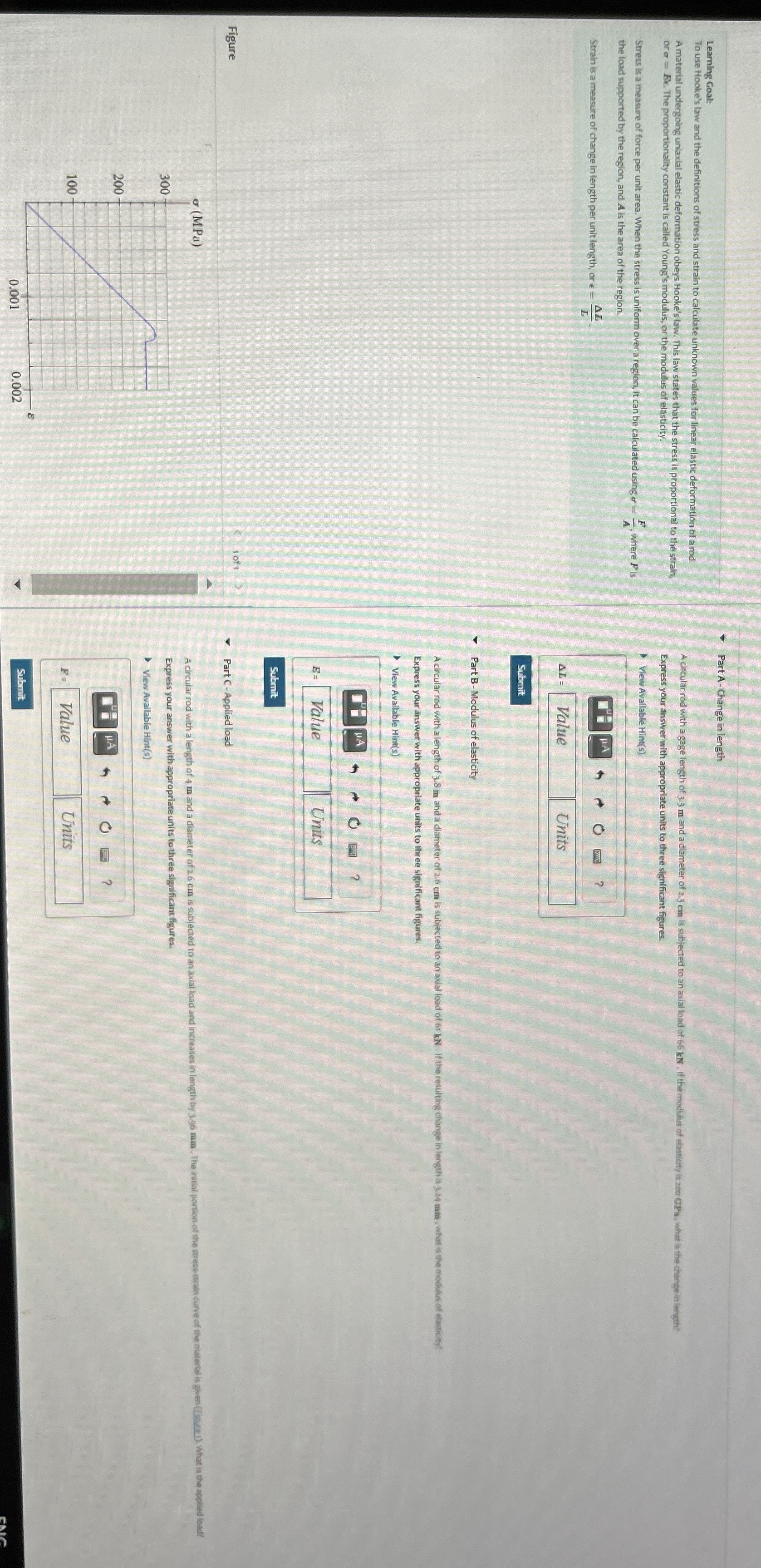 Learning Goal: To use Hooke's law and the