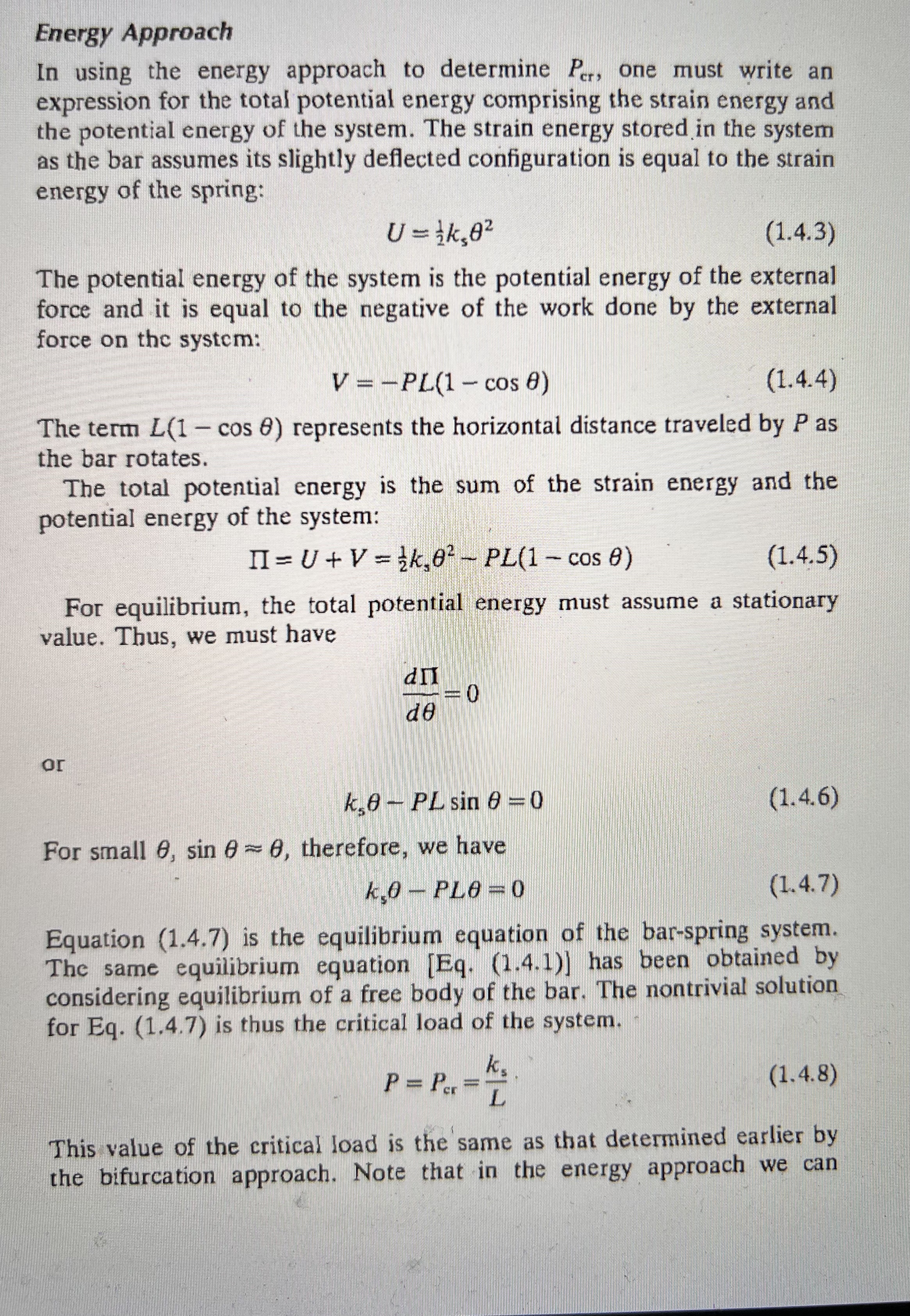 1 . 4 Hustrative Examples - Small Deflection