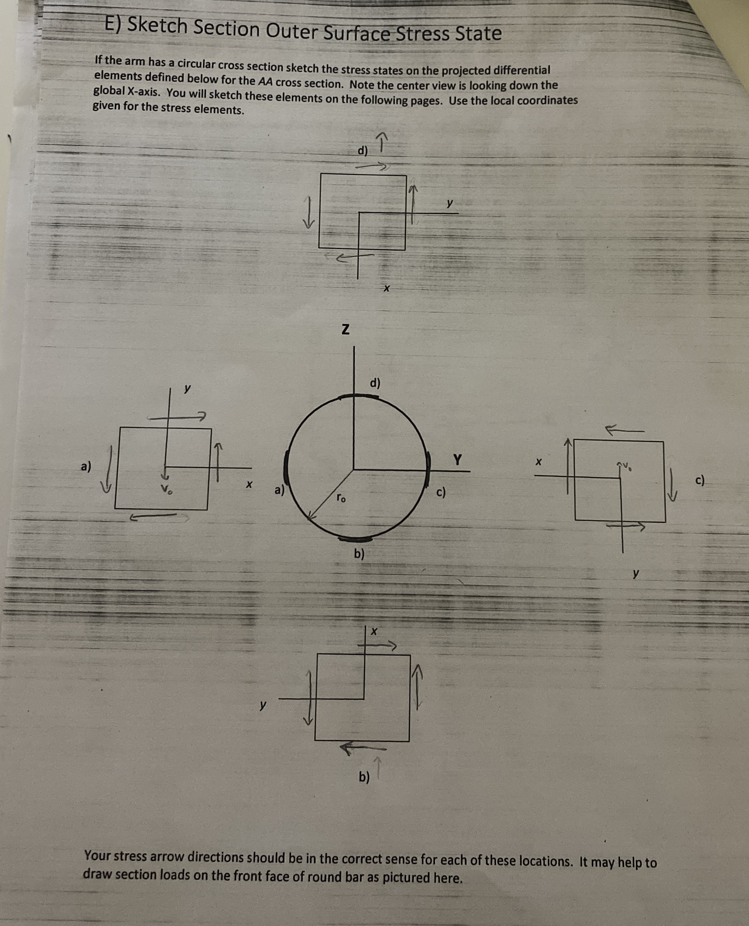 A ) Overall Structure Free Body Diagram Given the