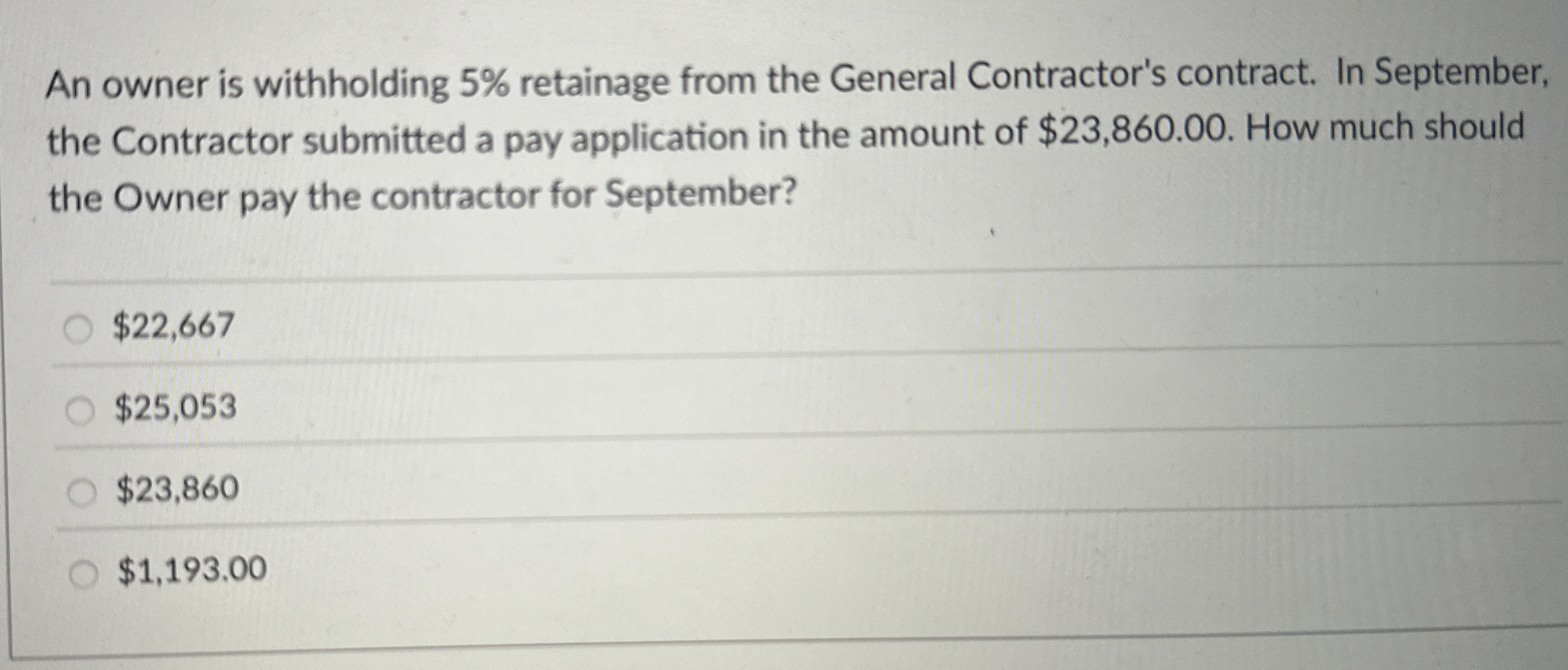 NEED IT ASAP An owner is withholding 5 %