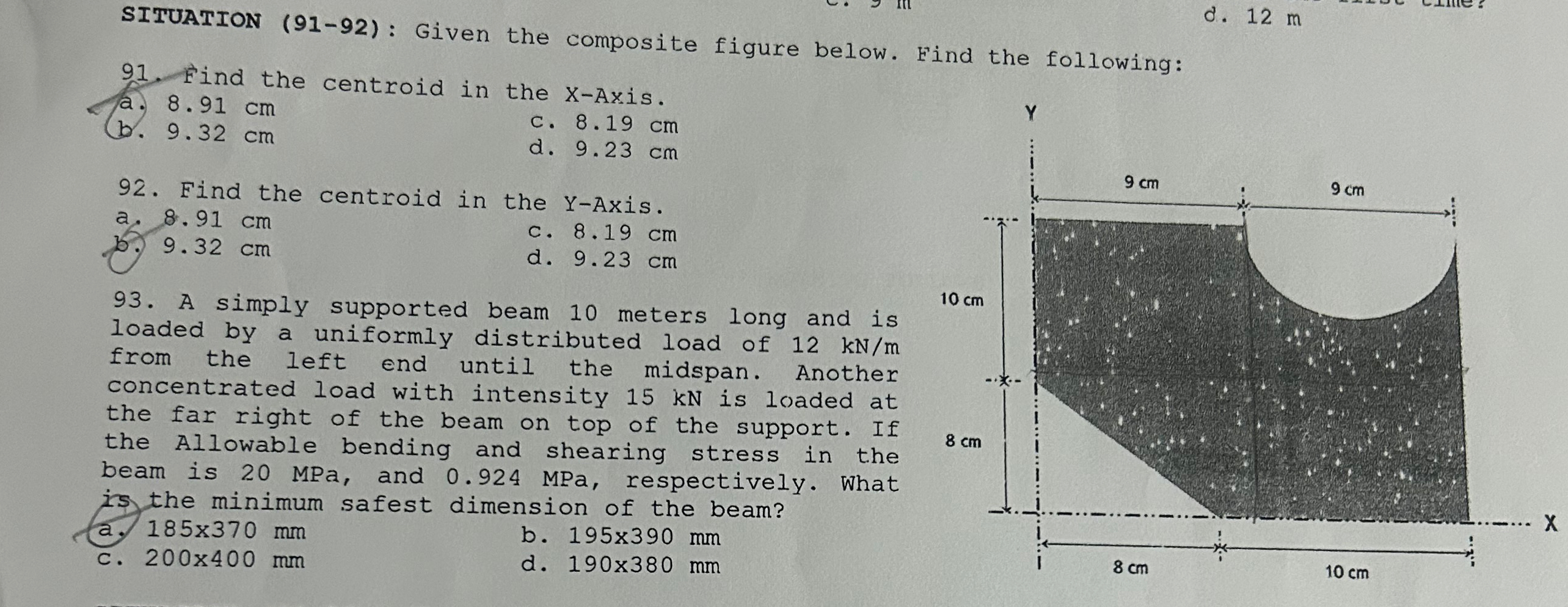 SITUATION ( 9 1 - 9 2 ) : Given the composite