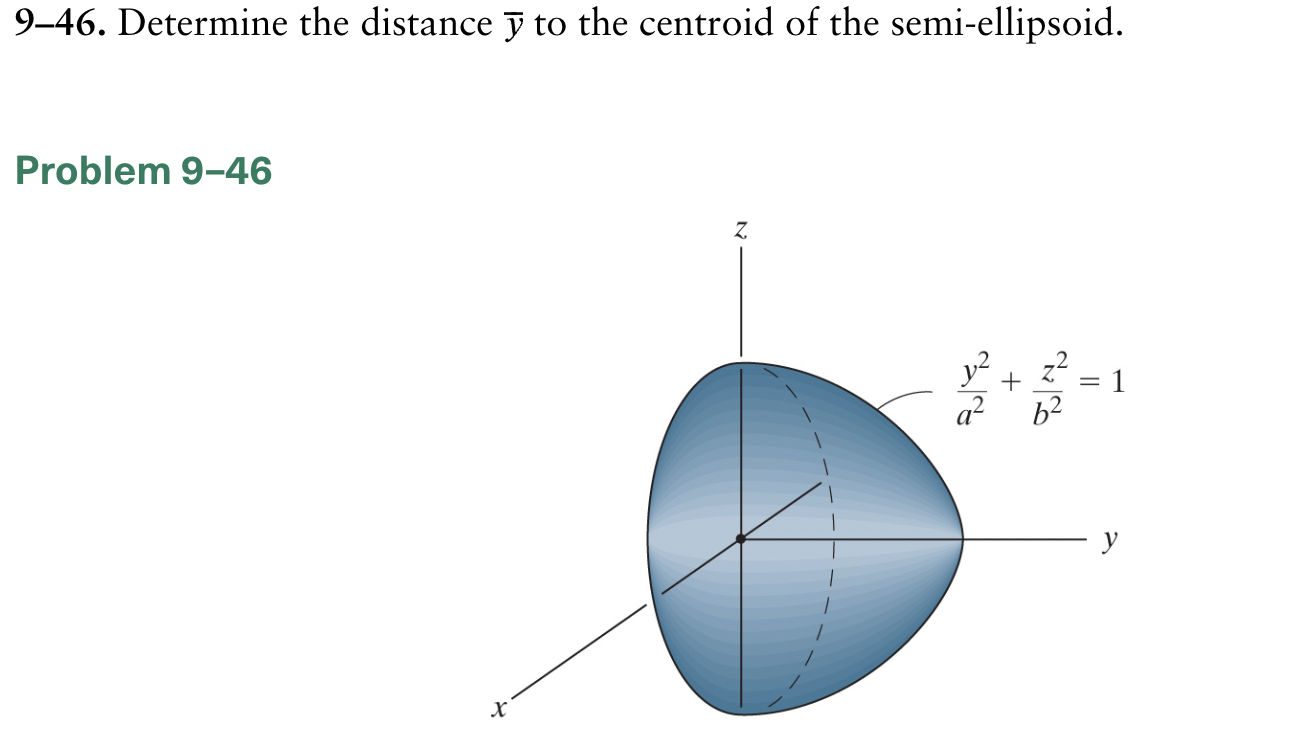 9 4 6 . Determine the distance to the centroid of