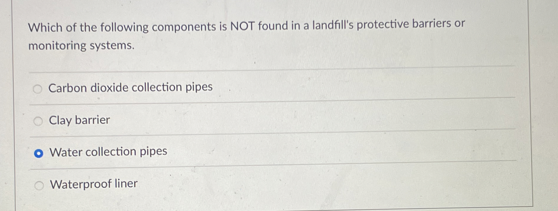 Which of the following components is NOT found in
