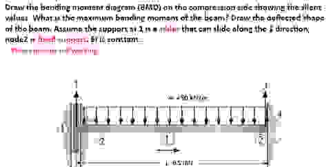 Draw the bending moment diagram ( BMD ) on the