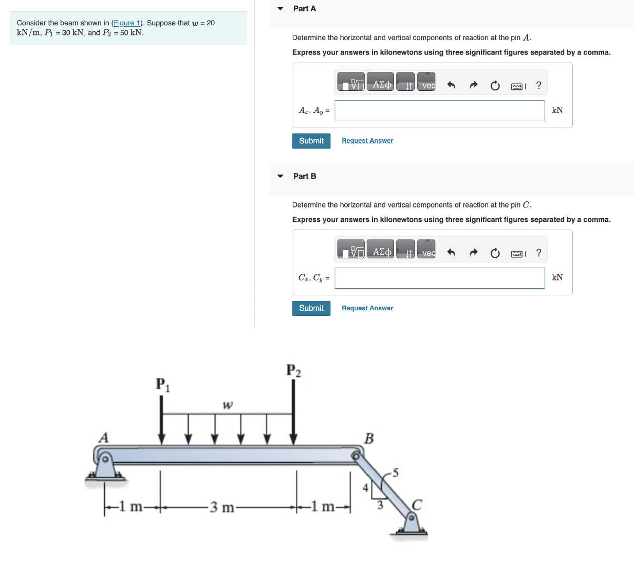 Part A Consider the beam shown in ( Figure 1 ) .