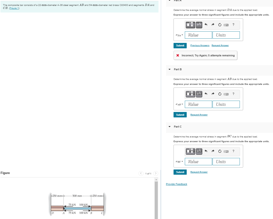 The composite bar consists of a 2 2 - mm -