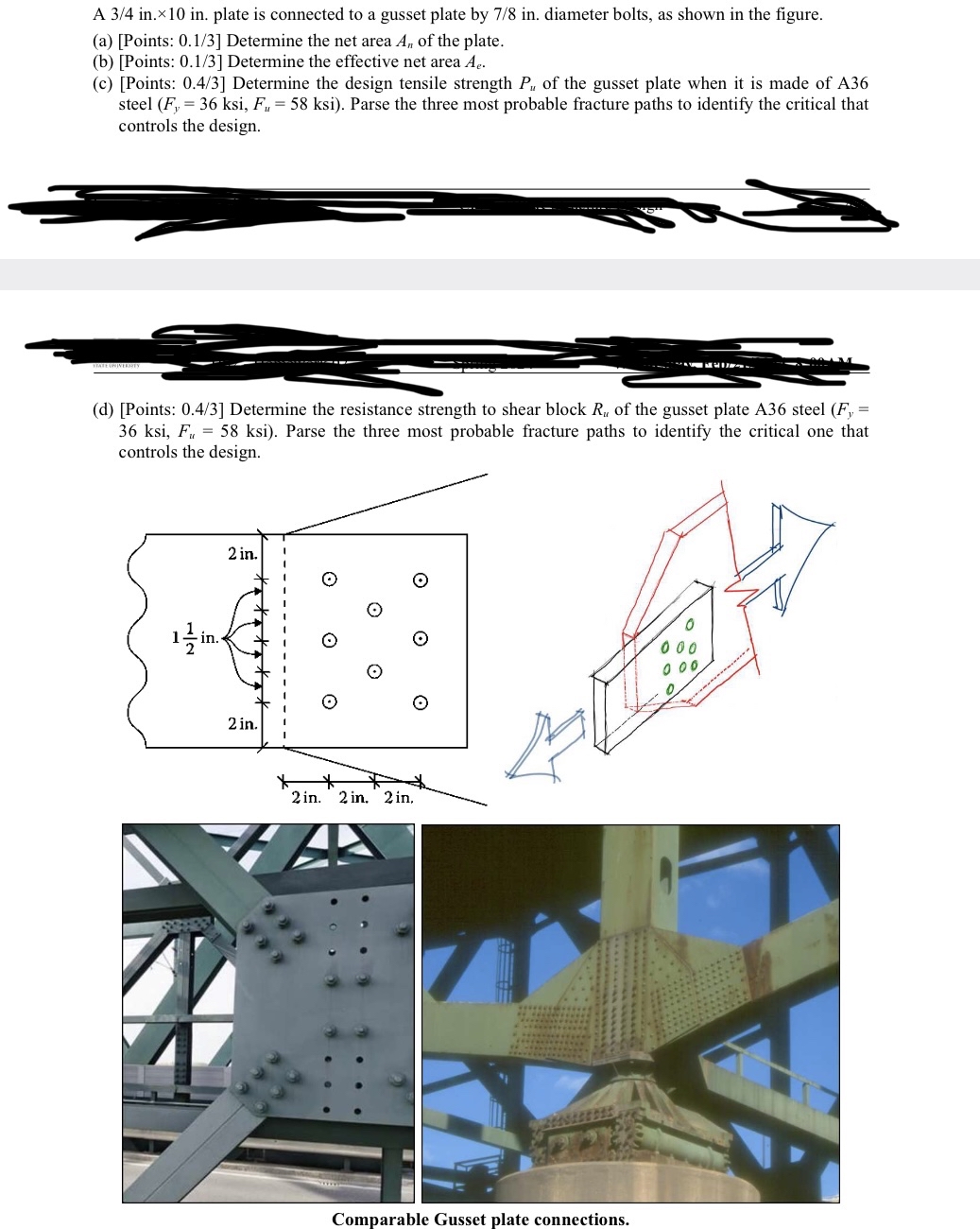 A 3 4 in . 1 0 in . plate is connected to a