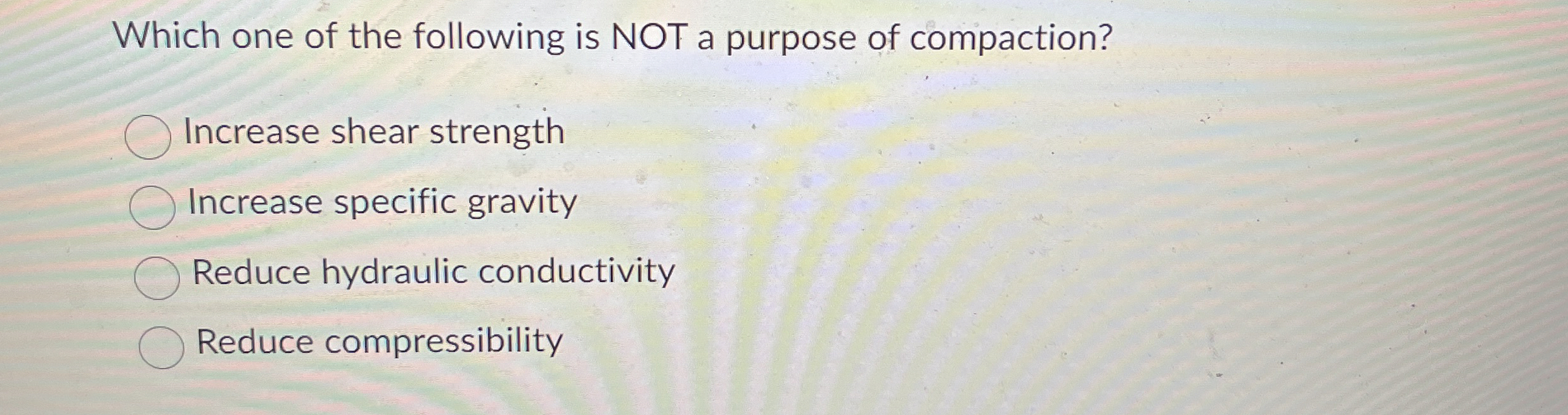 Which one of the following is NOT a purpose of