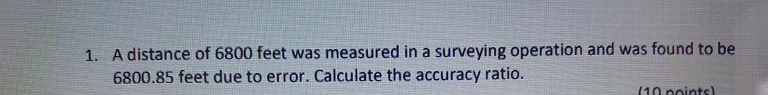 A distance of 6 8 0 0 feet was measured in a