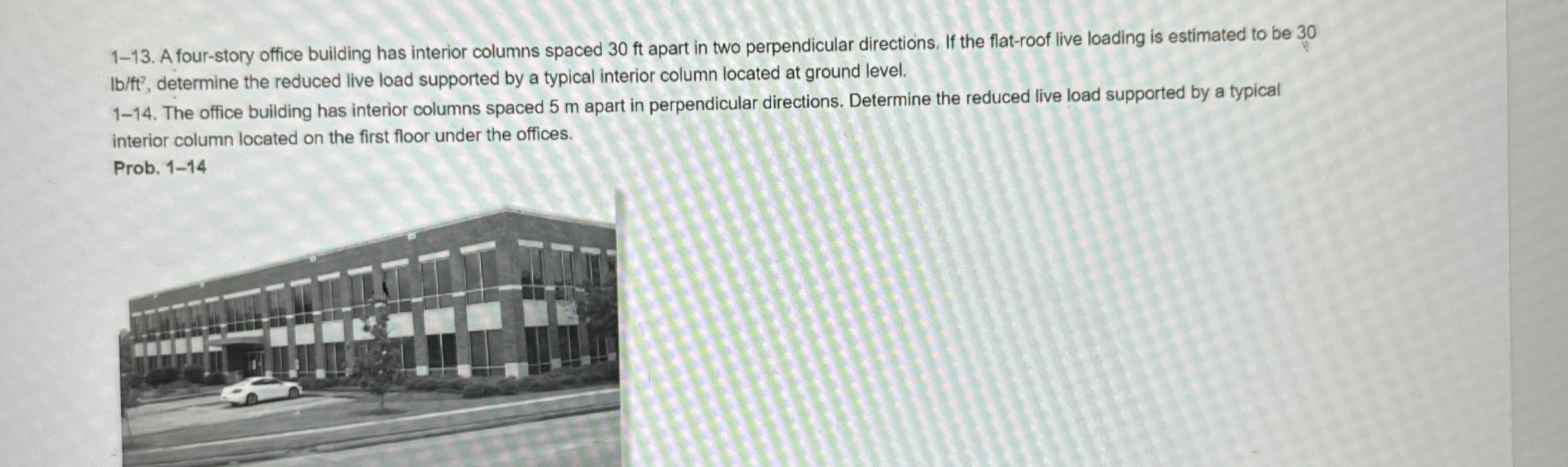 1 - 1 3 . A four - story office building has