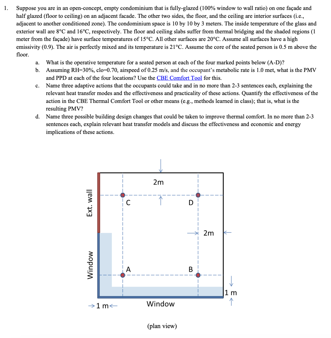 Suppose you are in an open - concept, empty