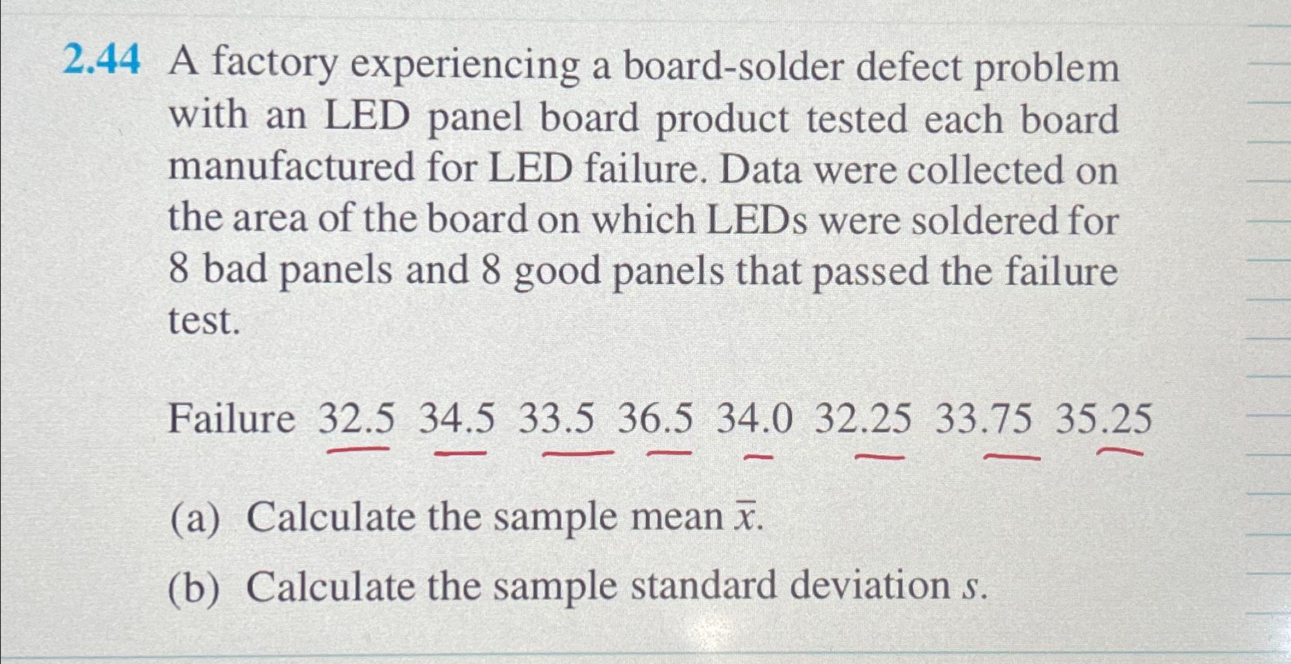 2 . 4 4 A factory experiencing a board - solder