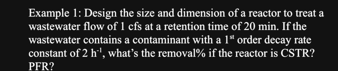 Example 1 : Design the size and dimension of a