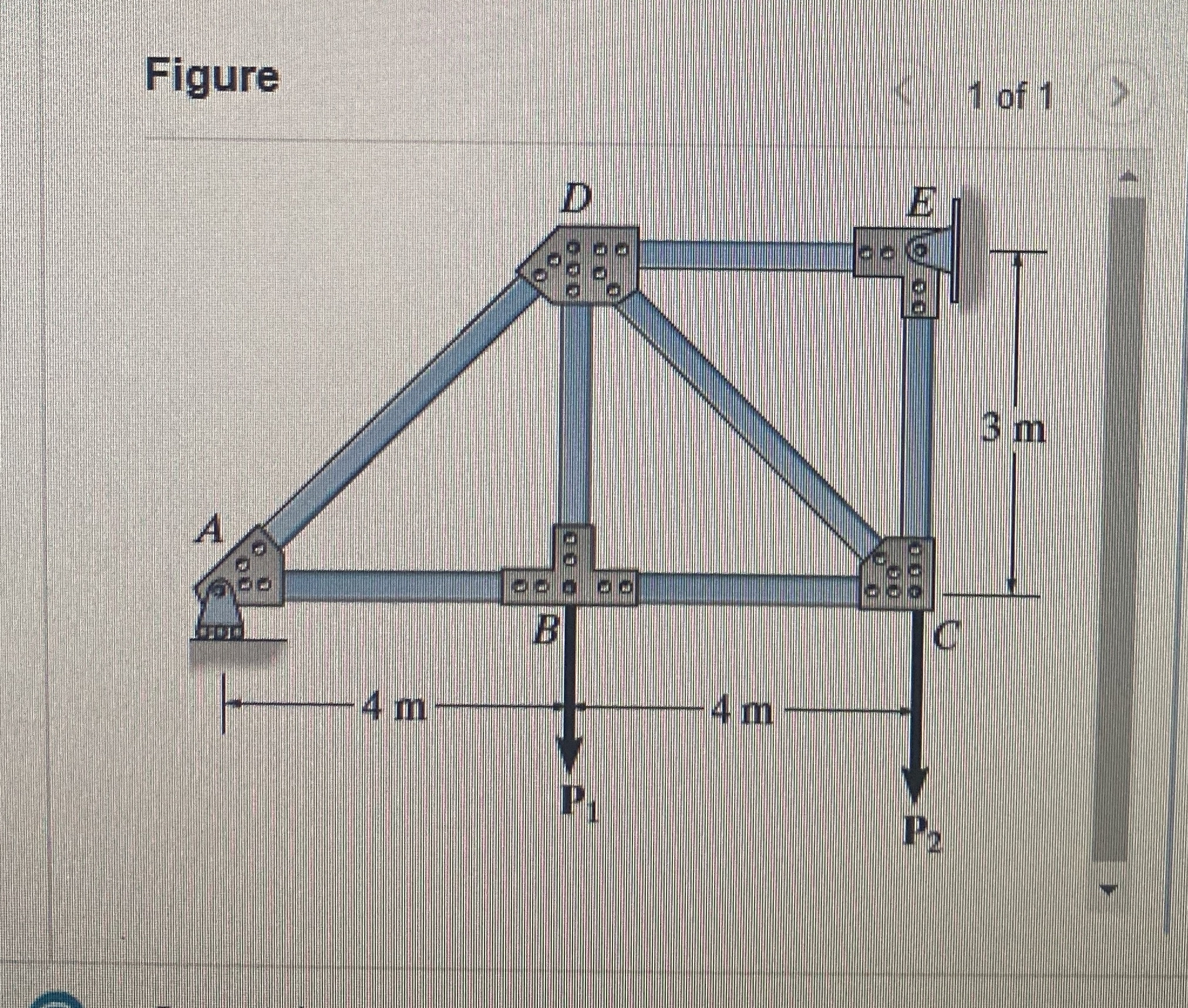 The members in the the truss shown in ( Figure 1