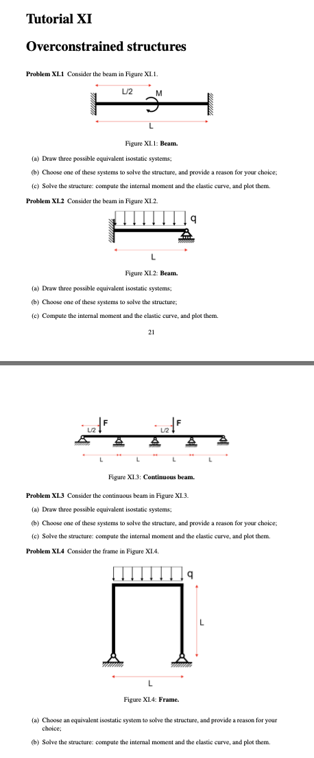 Tutorial XI Overconstrained structures Figure XI