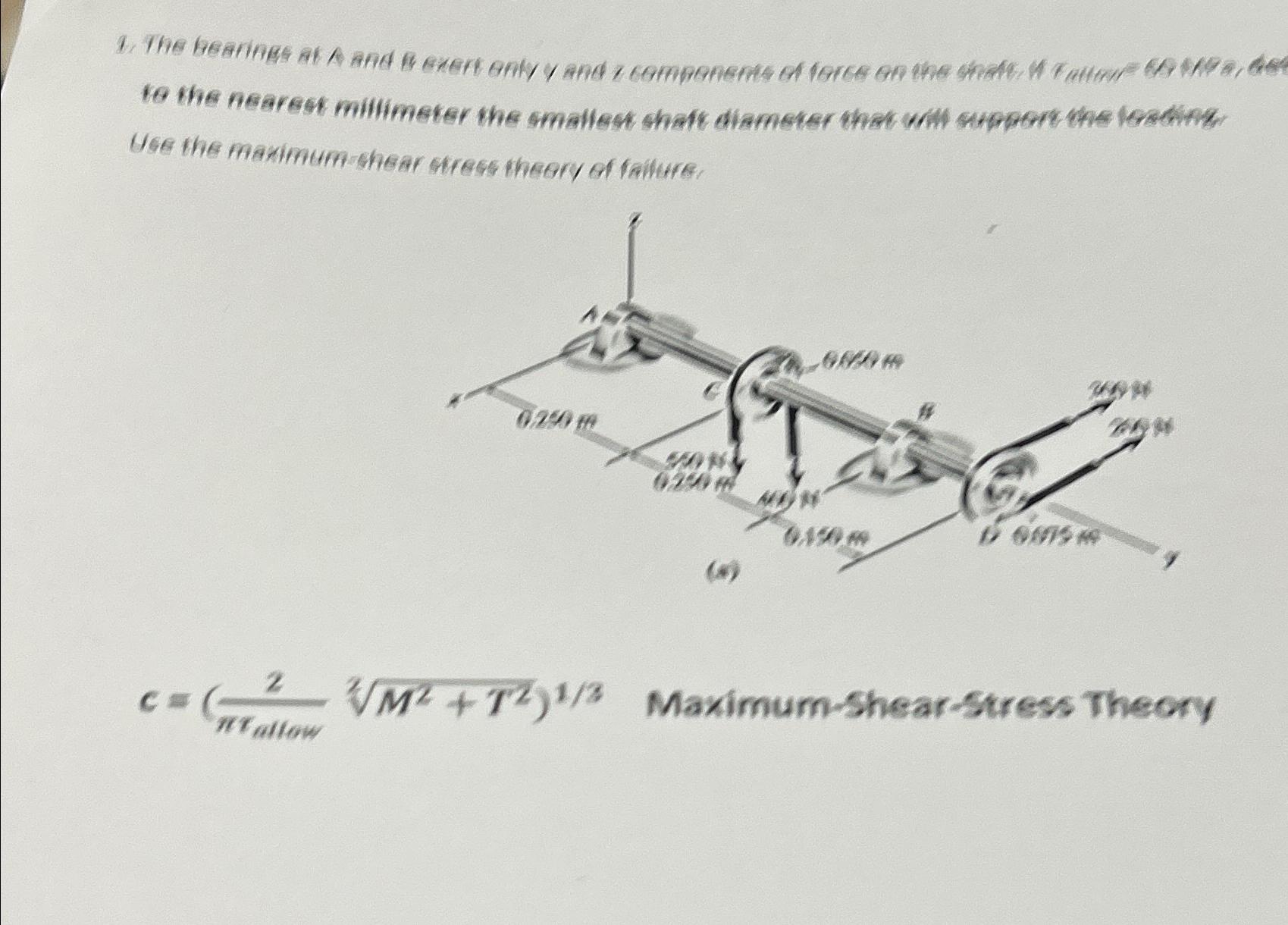 to the nearest millimster the smallest shaf