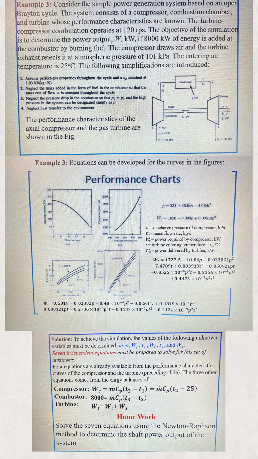 Example 3 : Consider the simple power generation