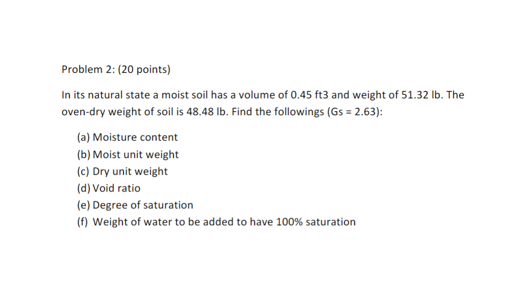 Problem 2 : ( 2 0 points ) In its natural state a