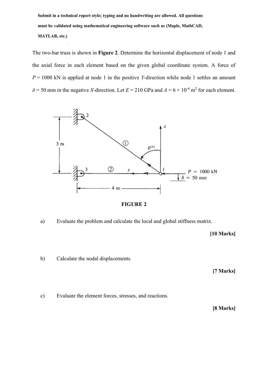Submit in a technical report style; typing and no