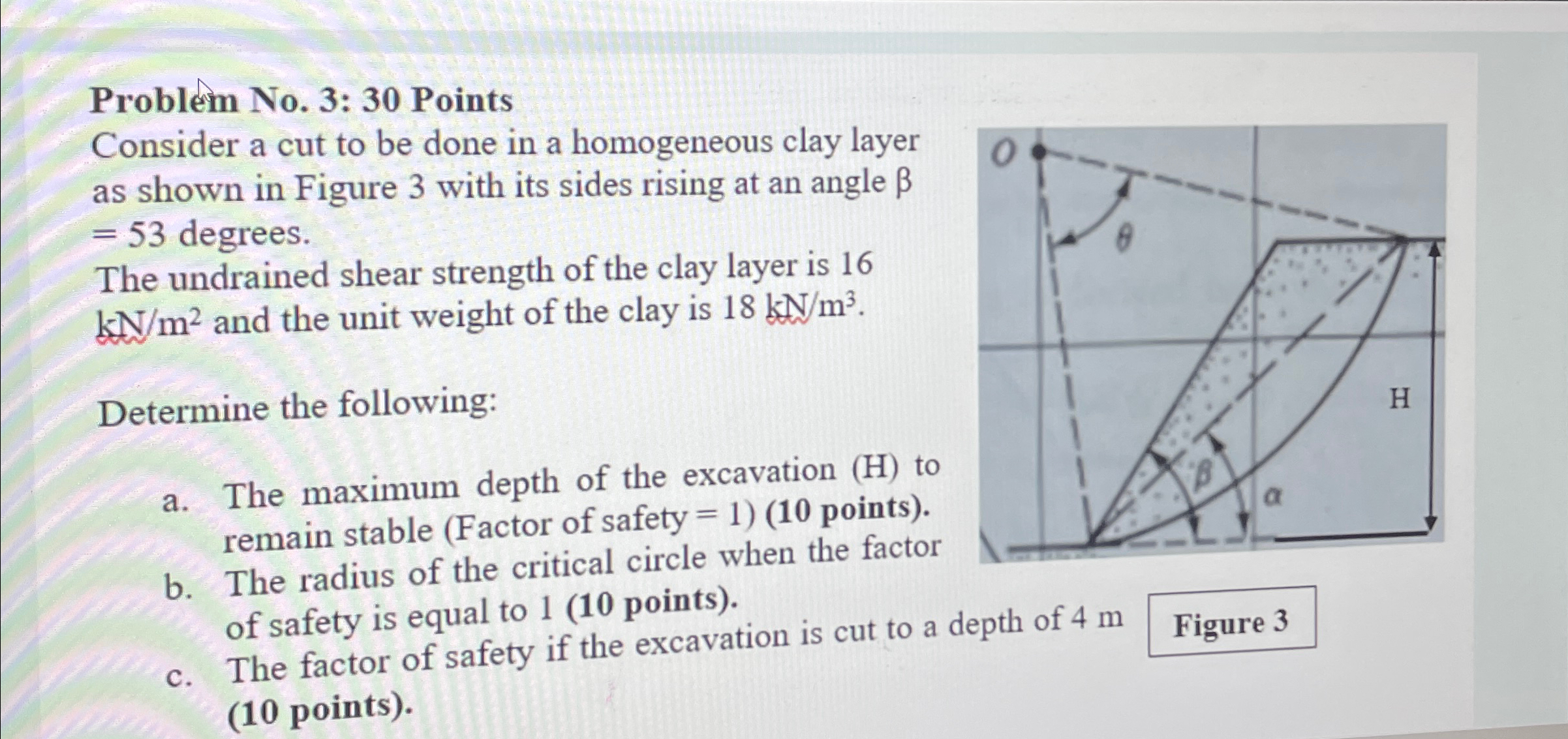 Problem No . 3 : 3 0 Points Consider a cut to be